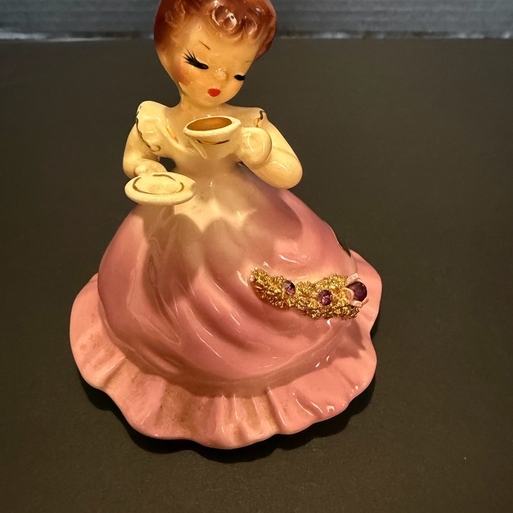 Charming Pink Ceramic Figurine